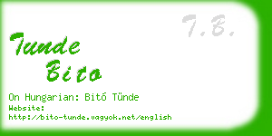 tunde bito business card